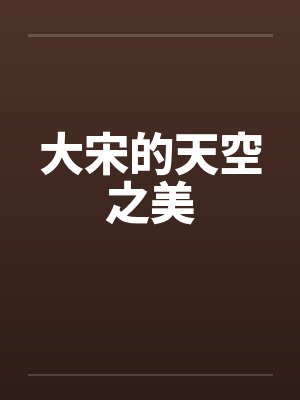 大宋的天空之美笔趣阁无弹窗封面