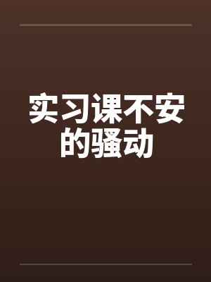 实习课不安的骚动by佚名封面