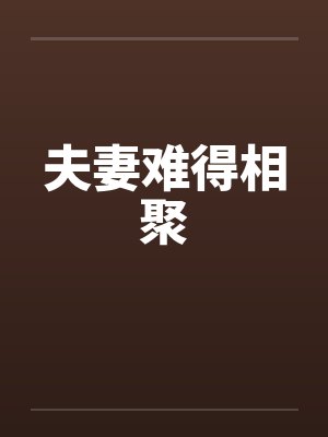 夫妻难得相聚by佚名笔趣阁无弹窗封面