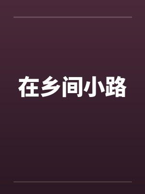 在乡间小路封面