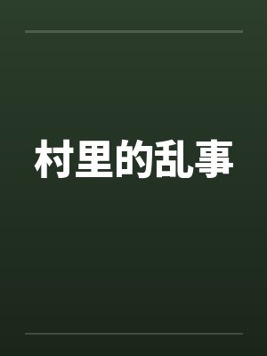 村里的乱事封面