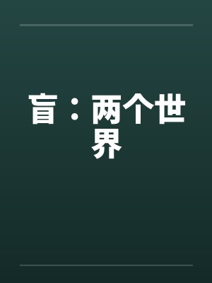 盲：两个世界笔趣阁无弹窗封面