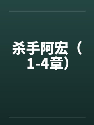 杀手阿宏（1-4章）封面