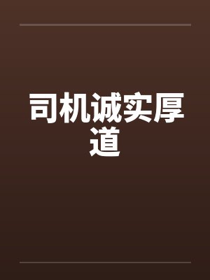 司机诚实厚道by佚名封面