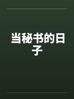 当秘书的日子笔趣阁无弹窗封面