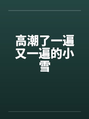 高潮了一遍又一遍的小雪封面