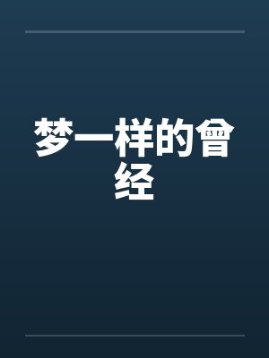 梦一样的曾经笔趣阁无弹窗封面