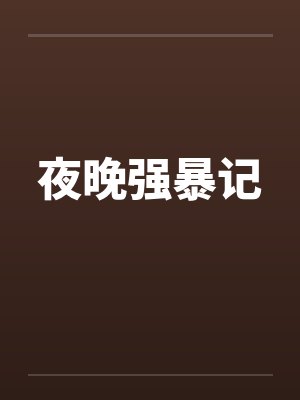 夜晚强暴记by佚名封面