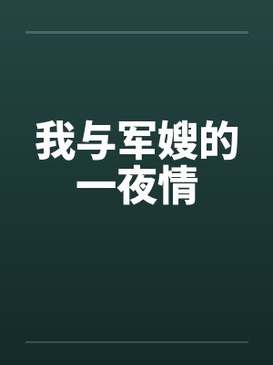 我与军嫂的一夜情笔趣阁无弹窗封面