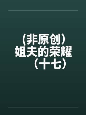 (非原创）姐夫的荣耀（十七）笔趣阁无弹窗封面