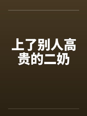 上了别人高贵的二奶by佚名封面