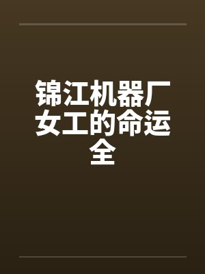 锦江机器厂女工的命运全笔趣阁无弹窗封面