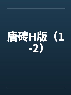 唐砖H版（1-2）by佚名封面
