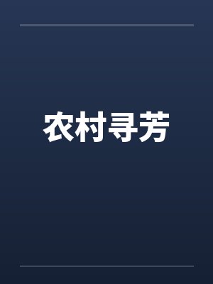 农村寻芳封面