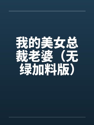我的美女总裁老婆原著封面