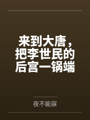 来到大唐，把李世民的后宫一锅端了！by夜不能寐笔趣阁无弹窗封面