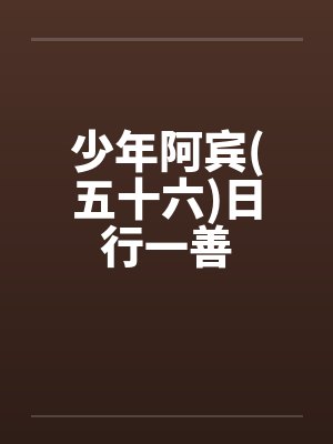 少年阿宾(五十六)日行一善笔趣阁无弹窗封面