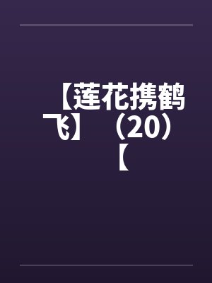 【莲花携鹤飞】（20）【封面