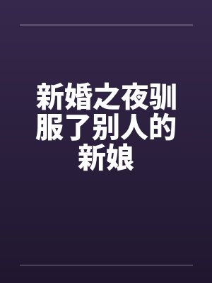 新婚之夜驯服了别人的新娘封面