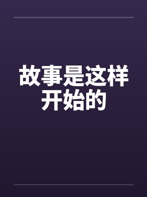 故事是这样开始的封面