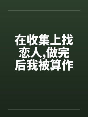 在收集上找恋人,做完后我被算作了鸭子by佚名封面